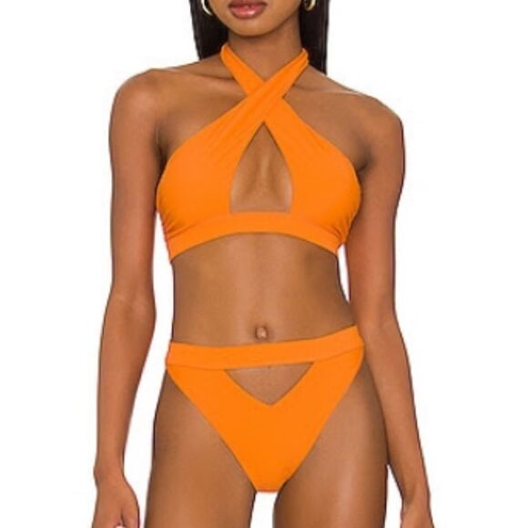 NEW Love wave orange bikini set - Picture 1 of 1